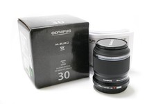 OBIETTIVO OLYMPUS ZUIKO ED 30MM F3.5 MACRO BELLO COMPLETO