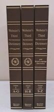 Webster's Third New International Dictionary Seven Language 1986 V 1-2-3 Brown