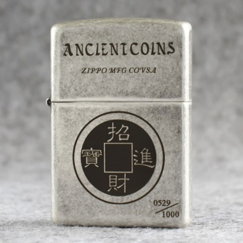 Accendino zippo 121fb argento - accendino,