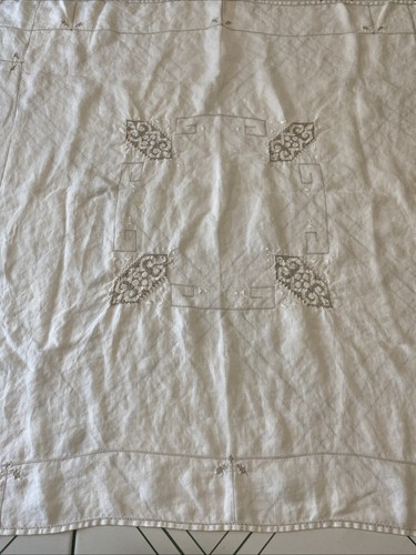 Tovaglia piccola lino - , ricamata