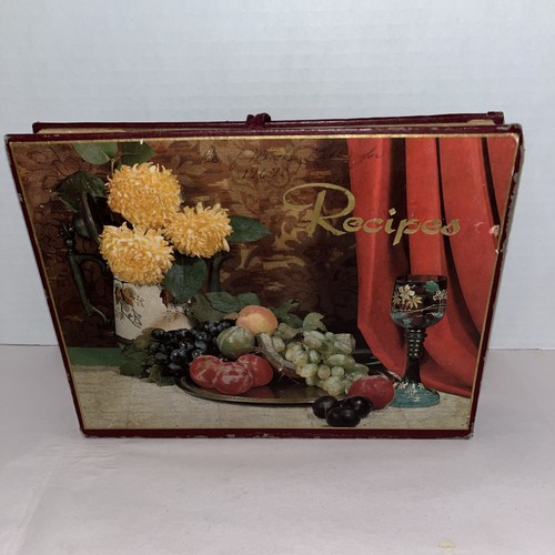 Scatola porta ricette vintage