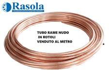 TUBO RAME COTTO VARIE MISURE NUDO IN ROTOLO VENDUTO AL METRO (5-6-8-10-12-14-16)