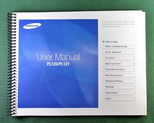 Samsung pl120 pl121 - pl120, manuale