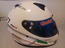 CASCO INTEGRALE BIANCO KART KARTING OMP RACING KJ 8 EVO OMOLOGATO CMR 2016 - 