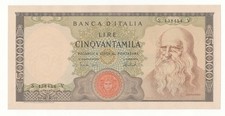 50000 LIRE LEONARDO DECR
