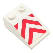LEGO pezzo diagonale bianco