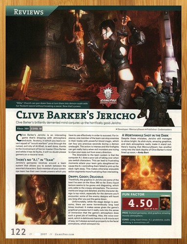 2007 clive barker jericho - 2007,