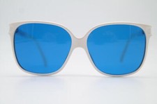 Occhiali Da Sole Vintage Christian Dior 2291 70 Bianco Marrone Ovale