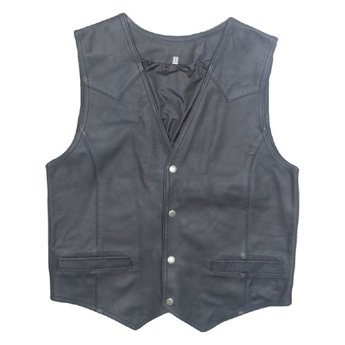 Gilet uomo nero pelle - uomo,