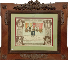 10/25 (CBR456) Splendida cornice per medaglie di guerra 1914 1918 medaglia pr...