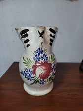 Brocca pugliese maiolica decorata Fine'800 Primi '900