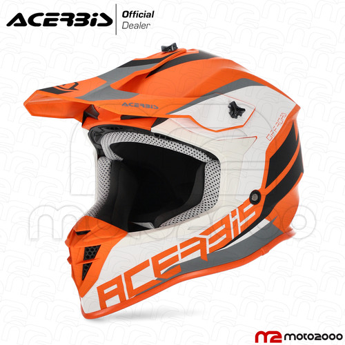 Casco linear arancione bianco - casco,