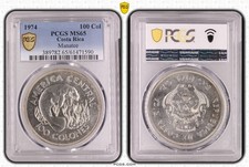 COSTA RICA ARGENTO 100 COLONES