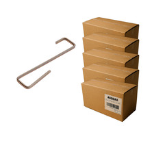 GANCI FERMACOPPO A "S" PIATTINA INOX 90X20 PER L'ANCORAGGIO DI COPPI 5 x 1000PZ