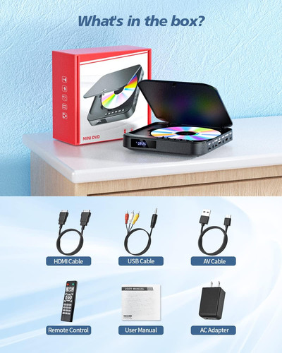 Mini lettore dvd hdmi 1080p - dvd, hdmi,