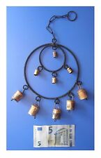 Pendente in metallo 2 cerchi 9