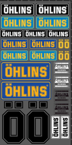 Sticker ohlins moto sponsor - sticker,