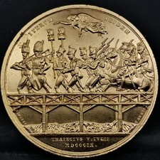 MEDAILLE 41mm BRONZE Dorée or