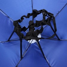 KIT ombrellone cappello pieghevole 77 cm protezione solare antivento testa