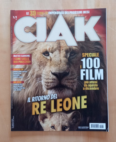 Rivista ciak agosto - ciak, n.08