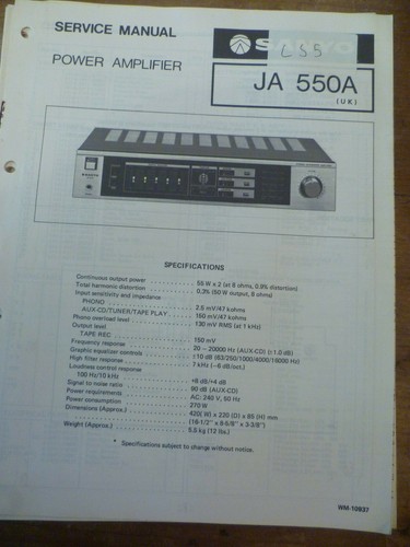 Sanyo 550a amplificatore - ja,