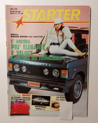 Starter 1985 prova - starter,