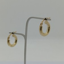 ORECCHINI A CERCHIO IN ORO GIALLO 750 18KT 1,65 GRAMMI (7612)