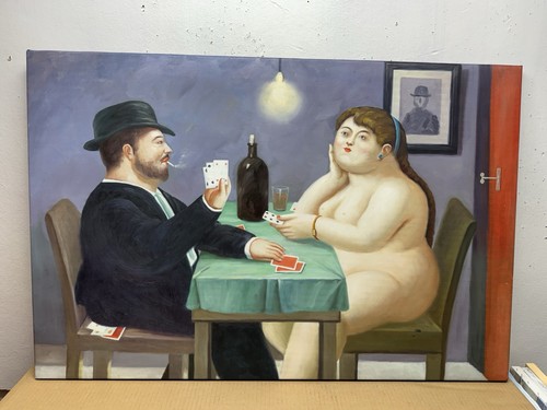 Dipinto olio mio amico - olio,