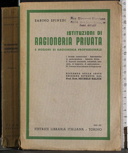 Istituzioni ragioneria - di,