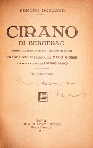 Cirano bergerac rostand - di,