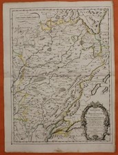 BORGOGNA BORGOGNA FRANCA CONTEA FRANCIA 1671 DU VAL INSOLITA MAPPA INCISA RAME