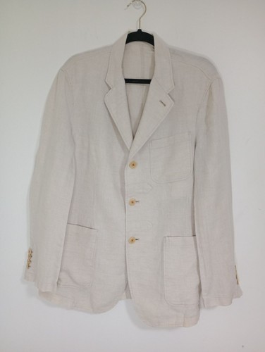 Blazer uomo lino - beige, zara