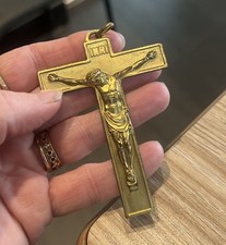 Crocifisso Francese Oro Bronzo
