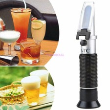 Rifrattometro per Alcool Vino Brix Birra Zucchero Contenuto Viticoltori Frutta 0-32