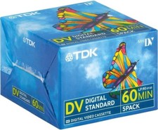 CONFEZIONE DI 5 CASSETTE video