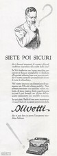 PUBBLICITA' 1926 OLIVETTI IVREA MACCHINA DA SCRIVERE M20 DUBBIO INTERROGATIVO 