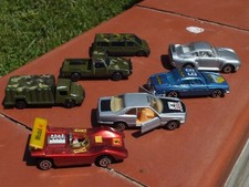 Lotto 7 modelli 1/60 tipo Majorette made in Cina anni '80 Mercedes Porsche Jagua