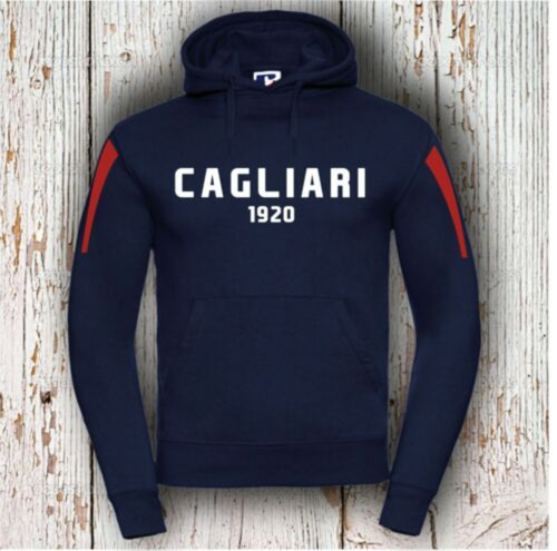 Felpa cappuccio cagliari - cappuccio,