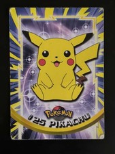 Carta Pokemon PIKACHU #25 TOPPS SERIES 1 Tv Animation Trading Card ITA 1999
