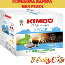 50/150/300/450/600 Cialde Kimbo DECAFFEINATO DEK - LINEA PROFESSIONAL Ese44mm