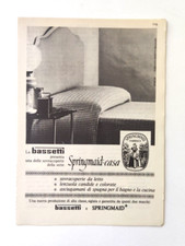 Pubblicita' Bassetti E Springmaid-Casa Biancheria Casa Old Advertising 1965 (F3)