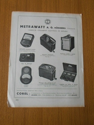 1954 metrawatt misuratore - 1954,