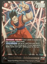 SON GOHAN : Adolescence sr FB02-018 dragon ball super card game fusion world DBS