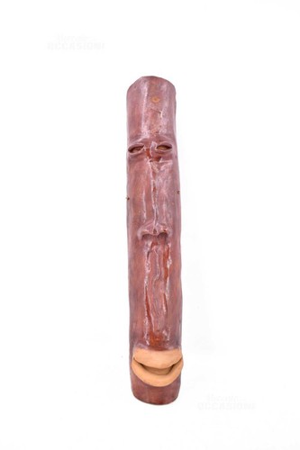 Maschera africana terracotta - maschera,