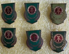 6 distintivi DDR polizia