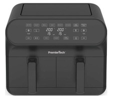 PremierTech Friggitrice ad Aria da 8 Litri Doppio Cestello 8 Programmi PT8LAF