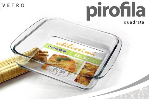 Pirofila vetro quadrata - pirofila,