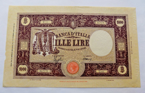 1000 lire grande fascio - 1000,