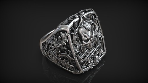 Anello dichiarazione teschio