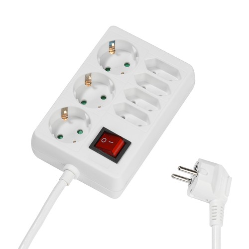 Multipresa bianca schuko 4 - schuko,